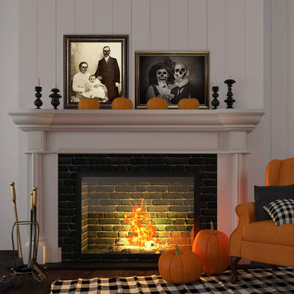 DUAIAI Halloween Decorations, 12 Pieces Laminated Halloween Gothic Decor Poster Frames Durable Haunted House Creepy Portraits Pictures Spooky Home Decor