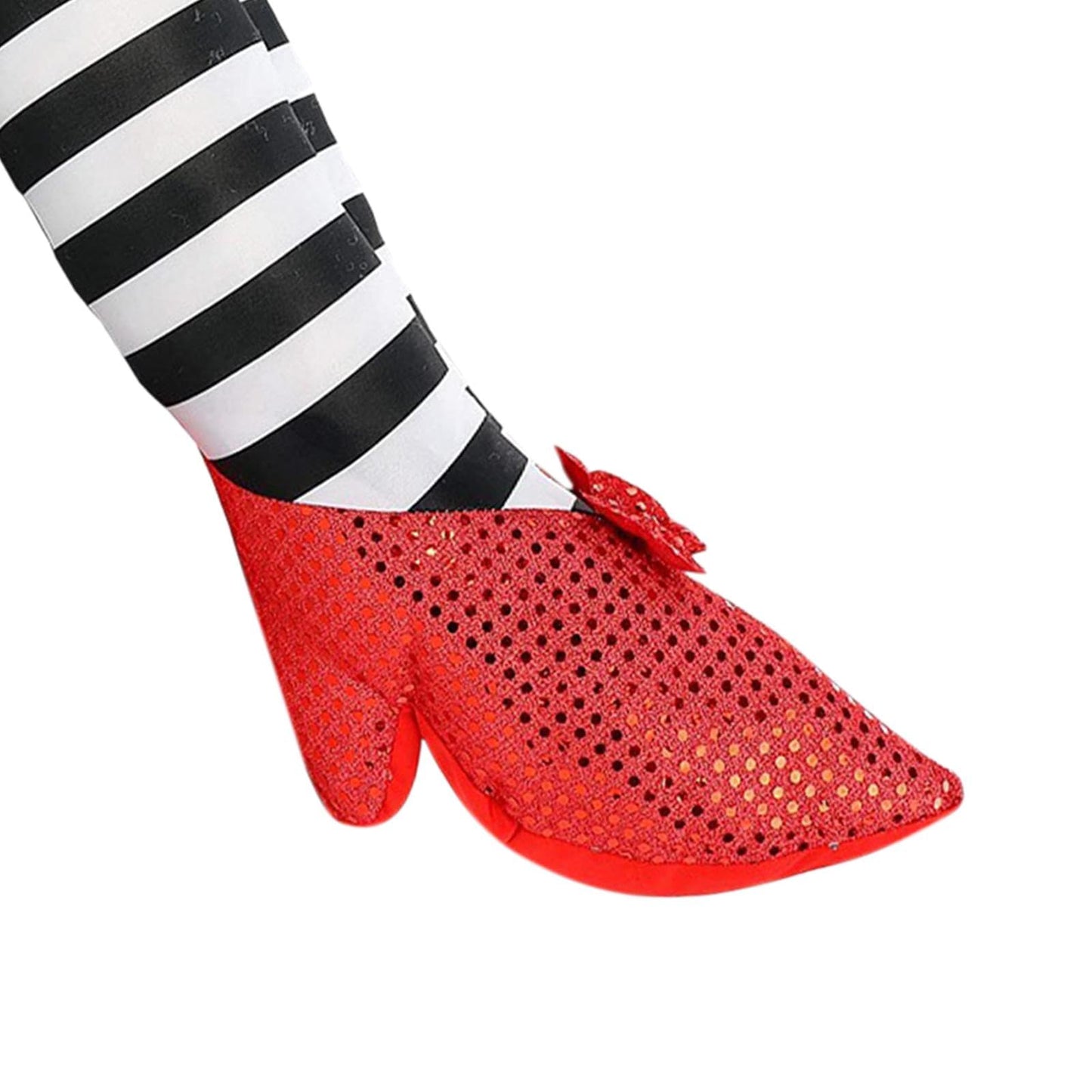 Bothyi Wicked Witch Legs Prop Halloween Decorations Craft Novelty Haunted House Decoration Witch Legs Witch Prop for Garden Halloween Outdoor Porch