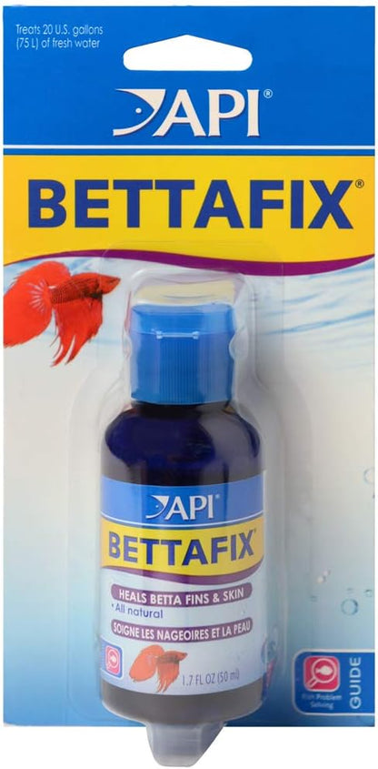 API BETTAFIX Antibacterial & Antifungal Betta Fish Infection and Fungus Remedy 1.7-Ounce Bottle
