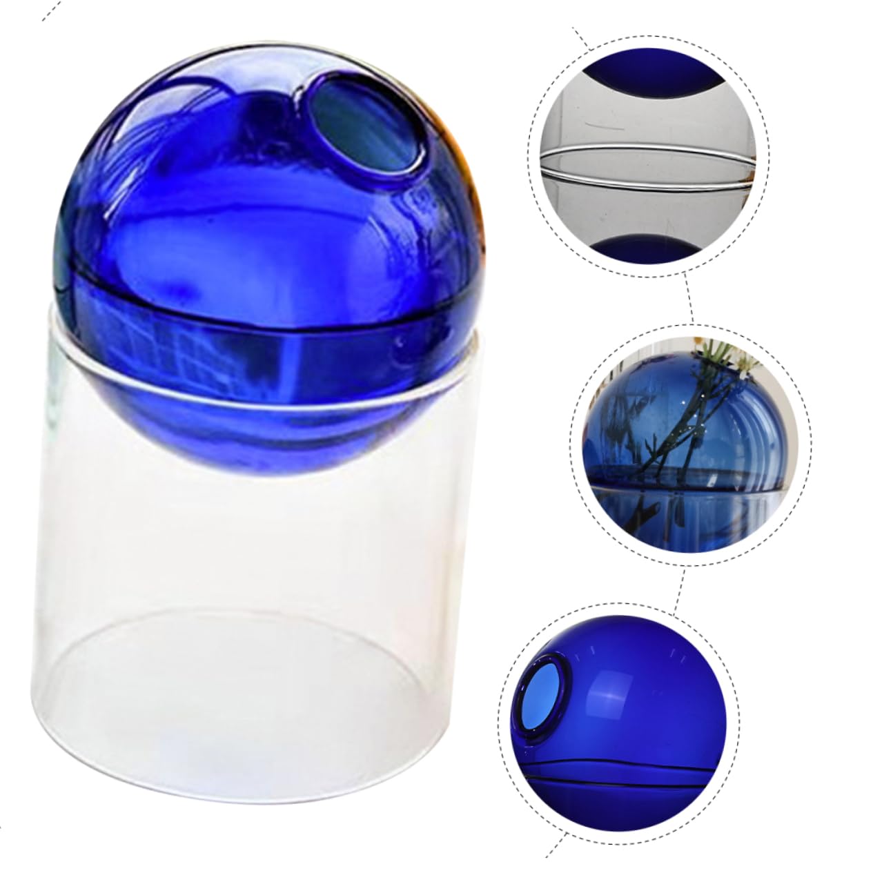 LIFKICH Hydroponic Glass Plant Terrarium Creative Flower Vase Home Decor Centerpiece Vase for Flowers
