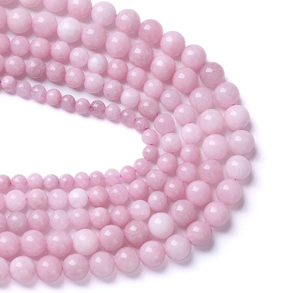 6MM 60PCS Kunzite Beads Round Loose Beads for Jewelry Making DIY Bracelet Necklace Crystal