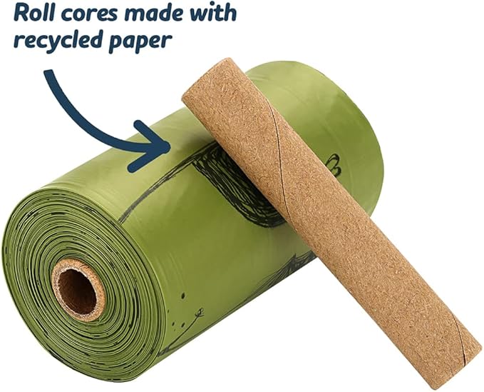 Ley's Dog Poop Bags 360 Count,Unscented Extra Thick Waste Bags with Dispenser, 100% Leak-Proof Doggie Bag Refill Rolls