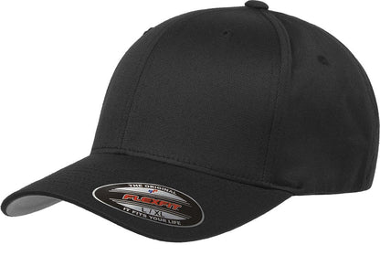 Yupoong Mens Athletic Fitted Baseball Cap, Black, Large-X-Large US
