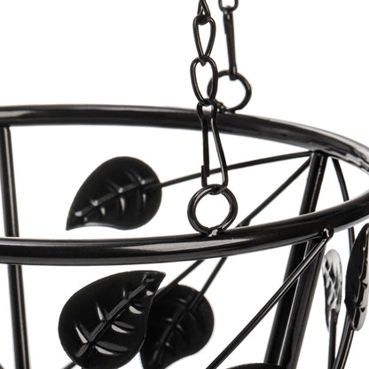 Goaste 2 Pack Metal Plant Hanger, Hanging Plant Holder with Ceiling Hook, Modern Plant Hanging Basket, Decorative Planter Flower Pots Shelf for Indoor Outdoor Use, Home Decor
