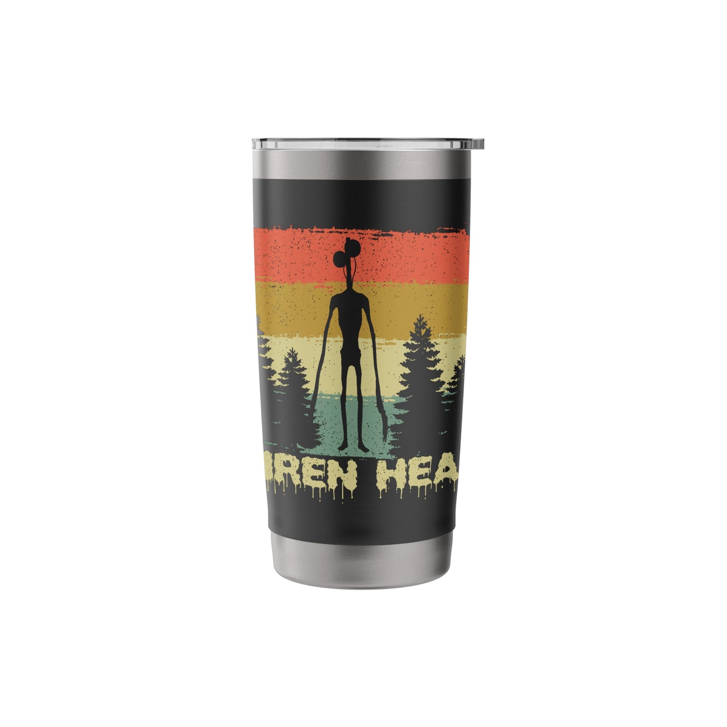 Monster Myth Siren Head Mysterious Creature Creepy Halloween Stainless Steel Insulated Tumbler
