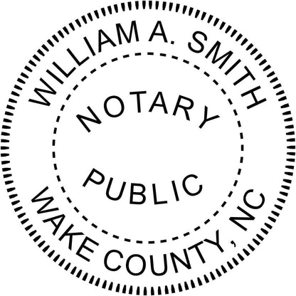 North Carolina Round Notary Embosser | Official State Embosser | Official Seals | Meets State Specifications (North Carolina, Round Embosser)