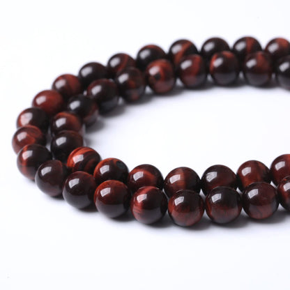 60PCS 6MM AAA Rose Red Tiger Eye Stone Beads Natural Gemstone Bead Crystal Healing Energy Jewelry Making DIY 15 inches