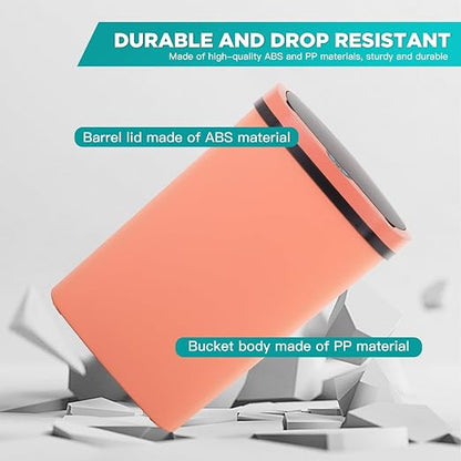 PayLessHere | 13 Gallon Plastic Trash Can | Pink | Automatic Touchless Lid with Motion Sensor | Kitchen Garbage Can with Waterproof Design | for Home, Office, Bathroom | Pack of 1