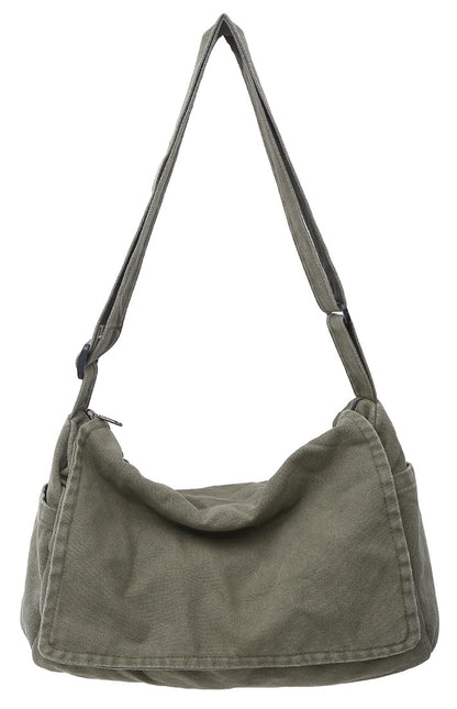 Collsants Messenger Bag for Women Men Satchel Bag Canvas Crossbody Shoulder Bag Casual Sling Bag(green)