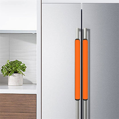 Coldinair Orange Refrigerator Door Handle Covers Set of 8,Keep Your Kitchen Appliance Clean from Fingertips,Drips,Food Stains for Fridge Oven Dishwashers