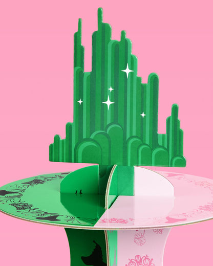 xo, Fetti Pink + Green Witch Cupcake Tower, 3 Tiers | Birthday Display Decorations, Kids Wizard Decor, Girls Cake Stand, Bachelorette Party Dessert Table
