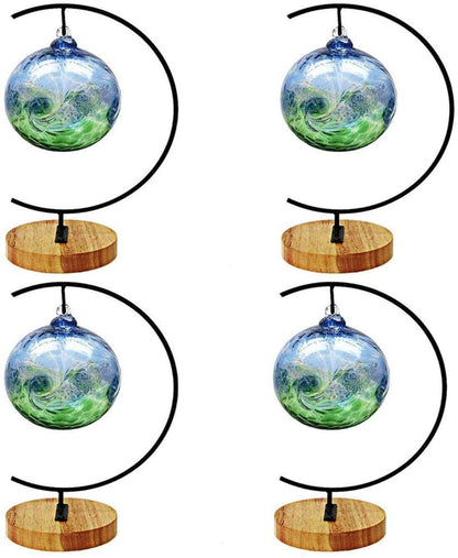 Archi Ornament Display Stand Air Plant Stand Flower Pot Stand Holder Iron Pothook Stand for Hanging Glass Terrarium Witch Ball(4 pcs)