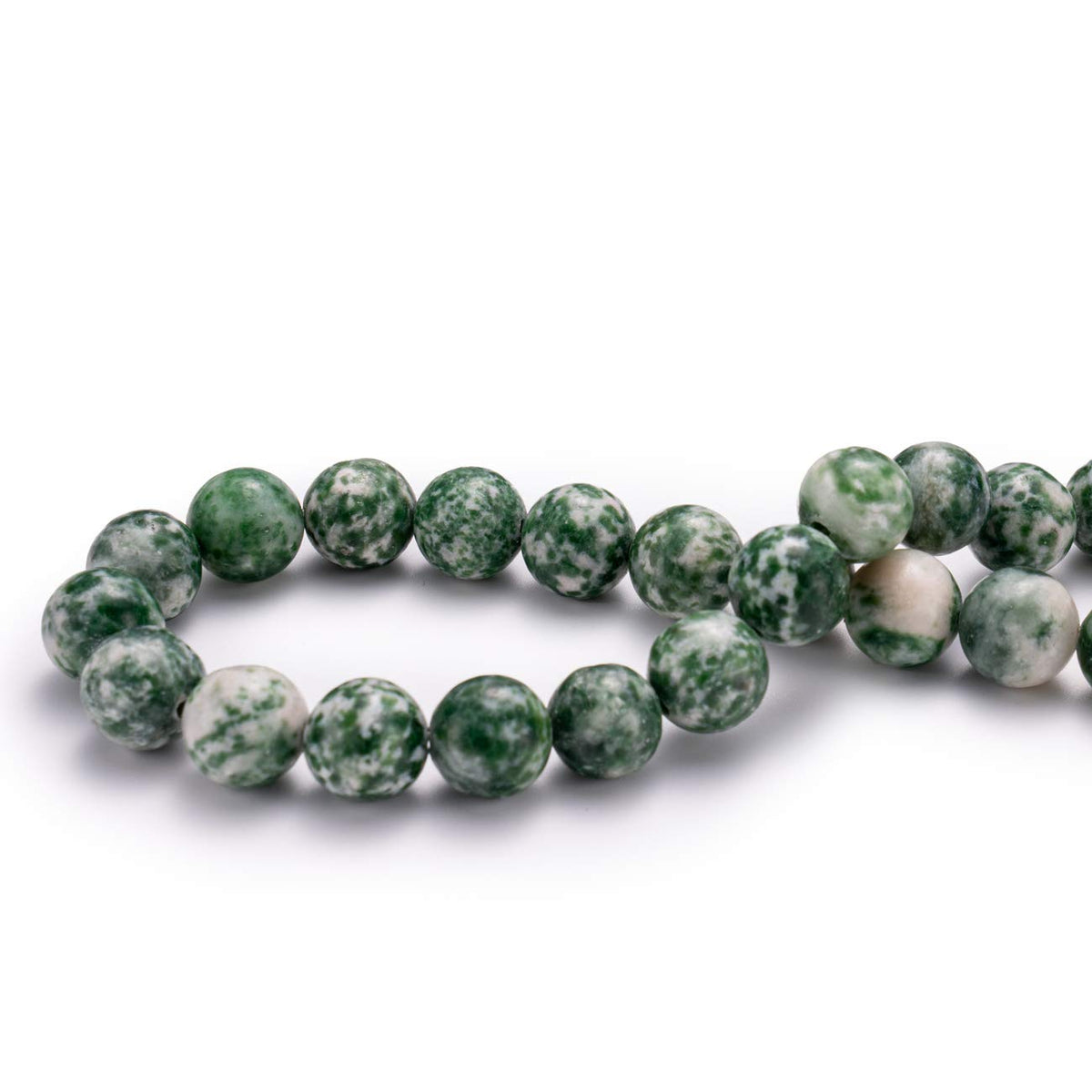 BEADIA Natural African Jade Stone Round Loose Semi Gemstone Beads for Jewelry Making 6MM 61PCS