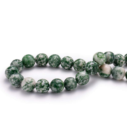 BEADIA Natural African Jade Stone Round Loose Semi Gemstone Beads for Jewelry Making 6MM 61PCS