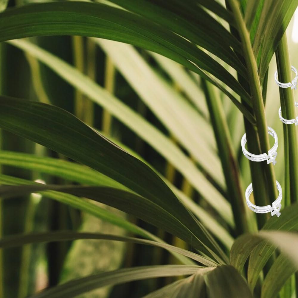 Plant Support Clips Reusable Garden Clips, Secured Plastic Plant Clips, Tomato Support Clips for String Trellis for Climbing Plants Outdoor Indoor Plant Flowers Stem Vine Fixing Clips (300, Green)
