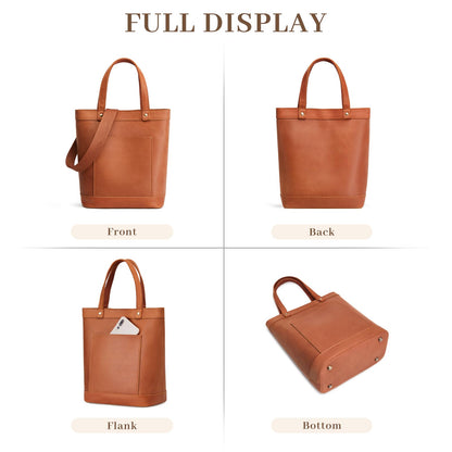 S-ZONE Leather Crossbody Bags for Women Tote Top Handle Handbag Purses Designer Satchel Shoulder Bag