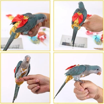 Bird Flight Suits Diapers, Parrot Flight Suits Diapers for Rosellas, Cockatiels Flight Suits, Parrot Clothes, Bird Training Nappy Suit Liners Clothes (Medium)
