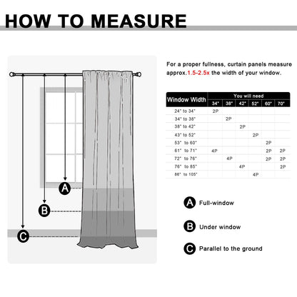 JIUZHEN Halloween Blackout Curtains for Bedroom - Black Thermal Insulated Room Darkening Rod Pocket Curtains for Living Room, Set of 2 Panels with Tiebacks, 38 x 45 Inch