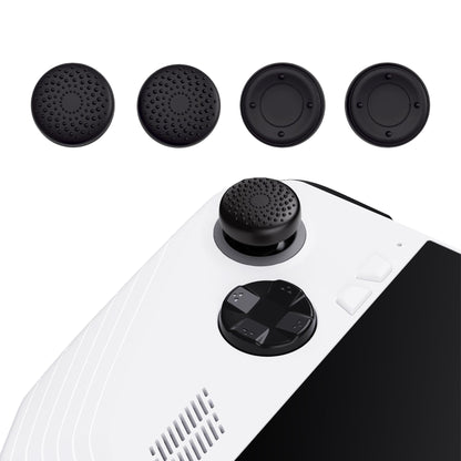 PlayVital Black Thumbsticks Grips Caps for ROG Ally, Accessories Silicone Thumb Grips Joystick Caps for ROG Ally - Raised Dots & Studded Design