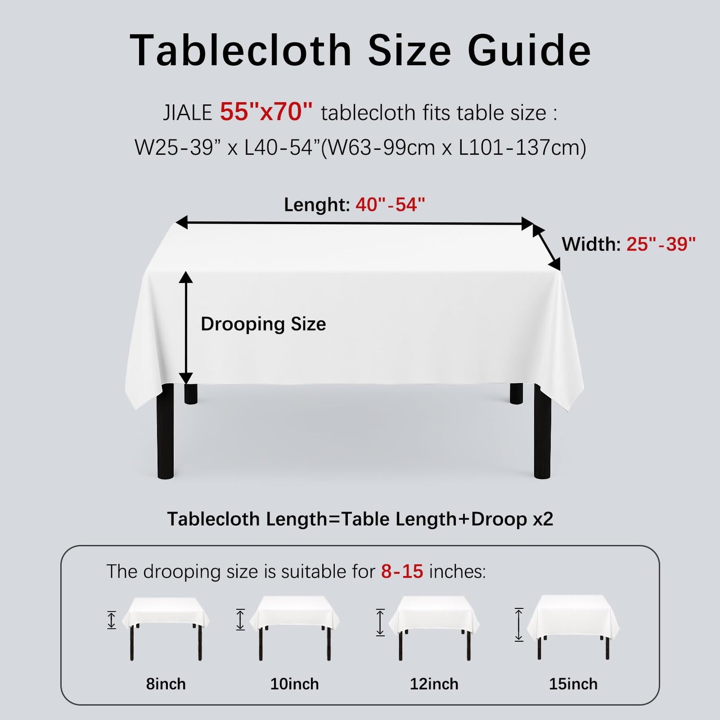 JIALE Pink Rectangle Linen Polyester Tablecloth with Decorative Cutouts, Waterproof Table Cloth Wrinkle Free Light Pink Valentines Farmhouse Dining Table Cover for Outdoor Party Camping, 55 x 70 inch