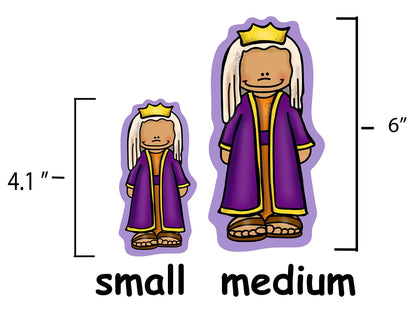 Story Time Felts Nativity Birth of Baby Jesus Felt Figures Flannel Board Stories 25 Pieces Christmas Scene (Medium)