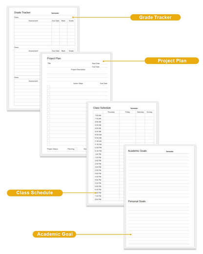Academic Planner for 2026-2027 or Anytime – 5.8" x 8.5" Undated Weekly Student Planner For Homeschool, High School, College & Nursing Students, 200 Pages, Colorful Large Flower