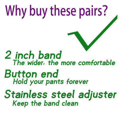 AmazingSky Men's 2" Wide Y-Back Adjustable Elastic Button End Suspenders,Tuxedo Braces for big and tall with 52" Length,Camel