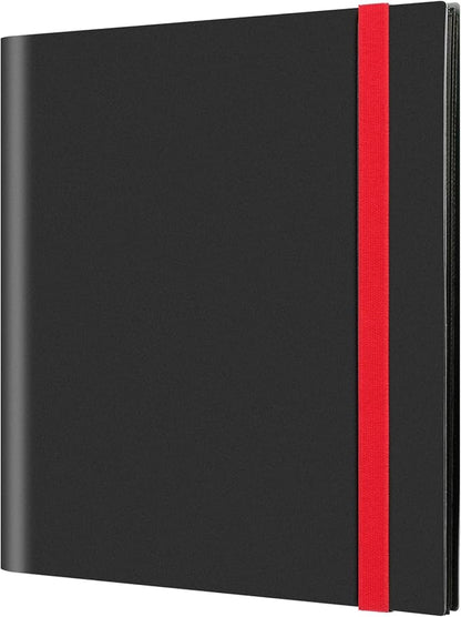 GEAoffice Card Binder, 12 Pockets Trading Card Album Folder Holder, 624 Side Loading Pockets Card Collection Binder for Yugioh, MTG, TCG, Sports & Games Cards, Black