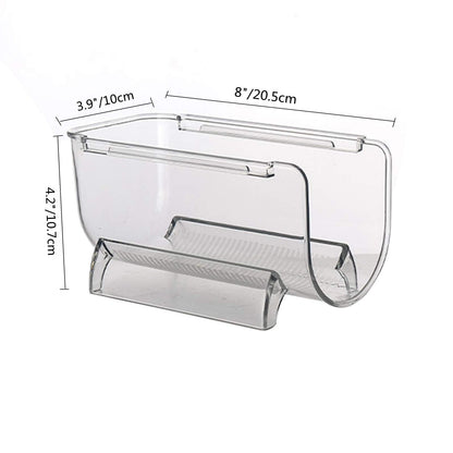 Cheeren 2 Pack Plastic Stackable Water Bottle and Wine Rack Storage Organizer for Kitchen Countertops, Pantry, Fridge, Clear