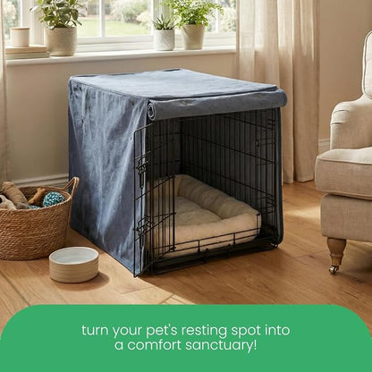 Molly Mutt Dragonstone Dog Crate Cover, GOTS-Certified 100% Organic Cotton Canvas Cover for Dog or Puppy Kennel and Cage, Washable, Free of Harmful Chemicals, XX-Large, Fits 48"x30"x33" Crate