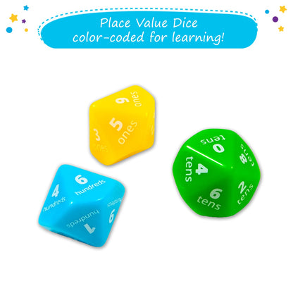 Simply magic 141 PCS Base Ten Blocks & 70 PCS Magnetic Regrouping Activities Kit for Math