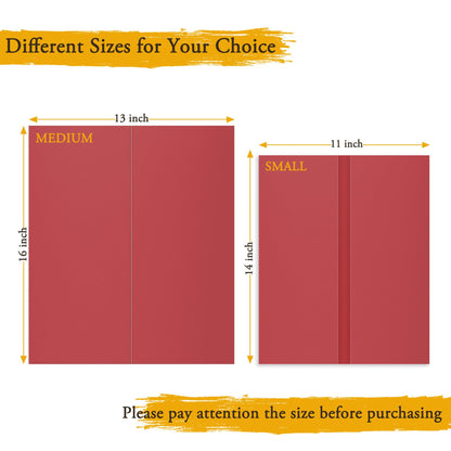 AKONEGE 4PCS Medium Trifold Poster Board 26" x 16" Red Tri Fold Presentation Boards, Corrugated Cardboard Picture/Project Display Boards for Event, Exhibition, Business, School Project, Science Fair