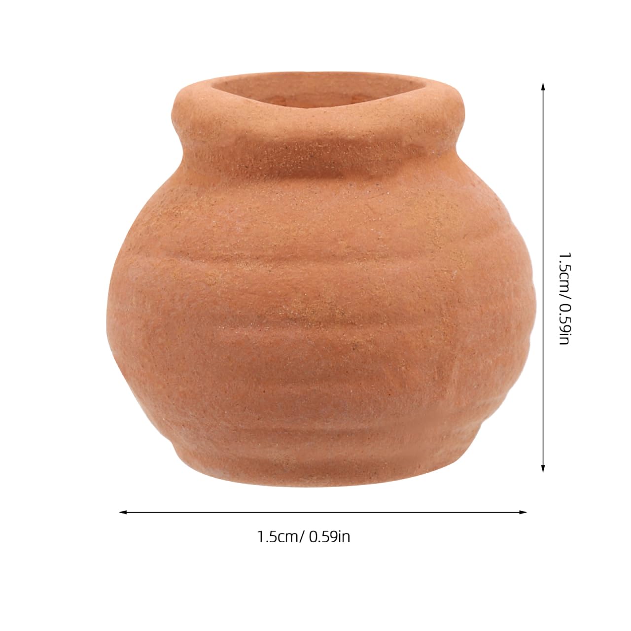 Toddmomy 8Pcs Miniature Clay Succulent Planter Pots Tiny Terracotta Flower Pots for Small Plants Desktop Windowsill Garden