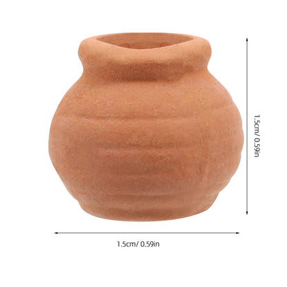 Toddmomy 8Pcs Miniature Clay Succulent Planter Pots Tiny Terracotta Flower Pots for Small Plants Desktop Windowsill Garden