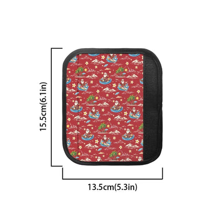 HUISEFOR Santa Claus Refrigerator Handle Covers Set of 4 Non-Slip Fridge Handle Covers for Microwave Oven Stove Dishwasher Handles Protector Christmas Decoration