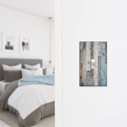 Rustic Farmhouse 1-Gang Toggle Wall Switch Plate Cover Retro Decorative Light Switch Cover Board Wallplates Kitchen Accessories & Decor