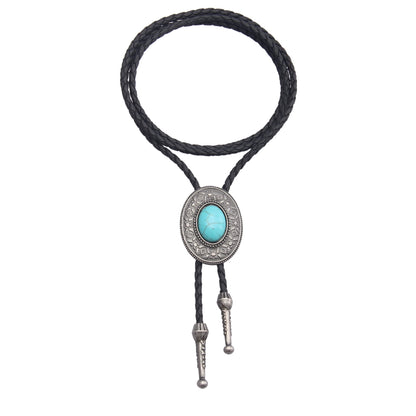 GelConnie Bolo Tie for Women Cowboy Tie Bolo Western Necklaces Bolero Tie Men Necklace Ties Turquoise Mens Leather Necktie