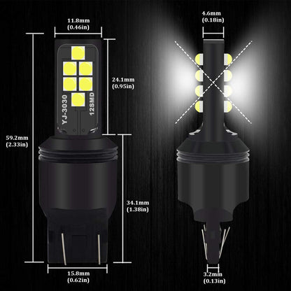 SOCAL-LED LIGHTING Green LED Turn Signal Bulb 7443 (T20) Plastic SMD Bright - Pack of 2