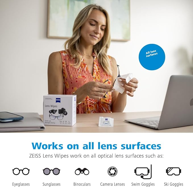 ZEISS Pre-Moistened Lens Cleaning Wipes