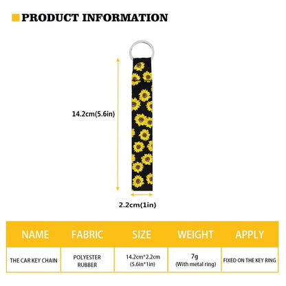 Suobstales Star Moon Print Travel Bottles with Keychain Holder Black Chapstick Holder Keychain Set Neoprene Portable Pouch Wristlet Lanyards for Home Traveling