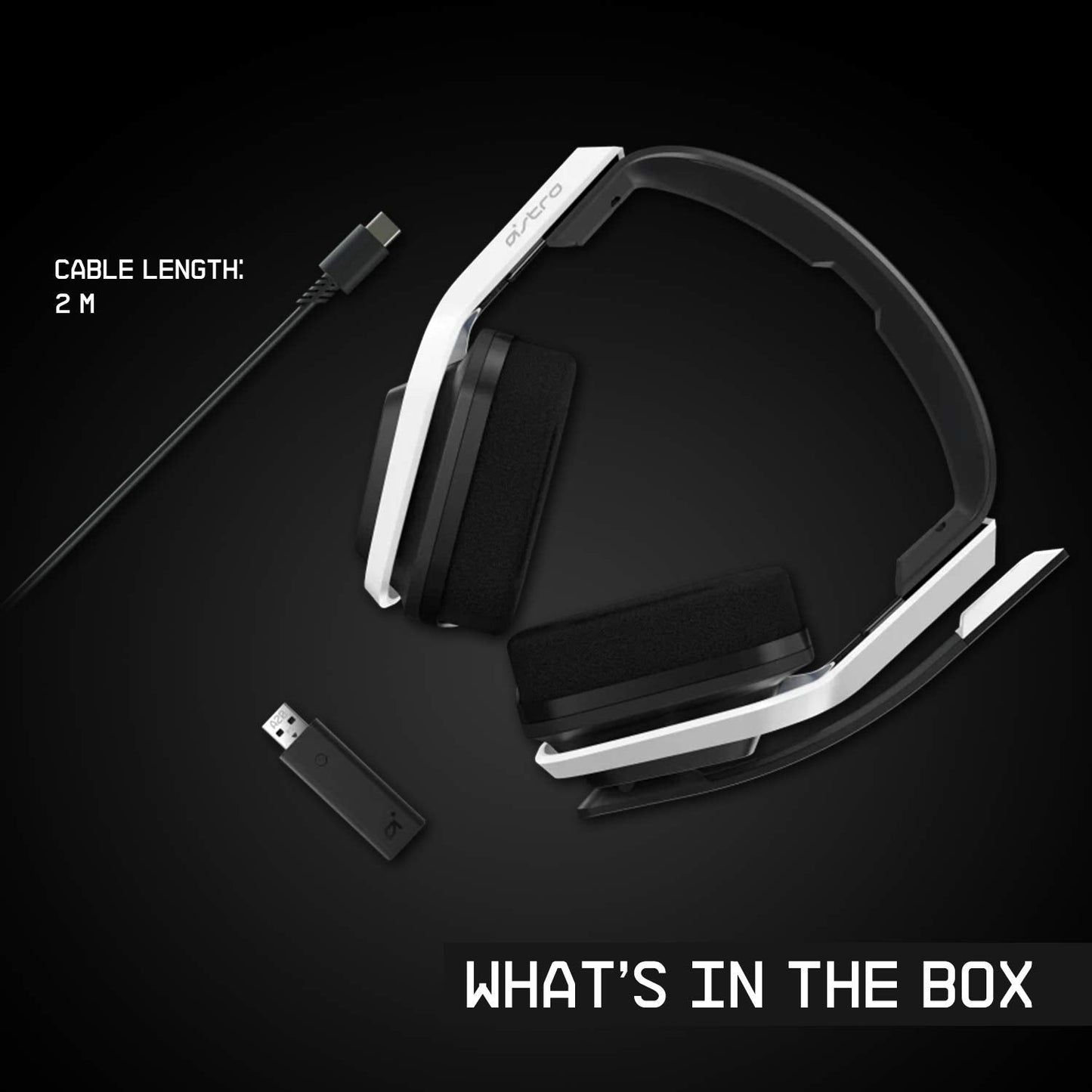 ASTRO Gaming A20 Wireless Headset Gen 2 - Compatible with PlayStation 4 & 5 / PC/Mac - White/Blue