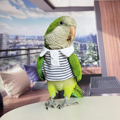 Bird Diaper Flight Suit for Parrots, Lovebirds, Parakeets & Cockatiels - Summer Clothes Cosplay Photo Prop - Small Animal Apparel with Diaper