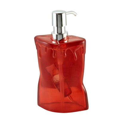 Avanti Linens – Soap Dispenser, Decorative Lotion Pump for Bathroom or Kitchen Countertop, Hand Painted Resin Halloween Decor (Blood Bag)