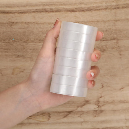 Jetec 100 Rolls Clear Tape Bulk Transparent Invisible Tape Refills 1/2 x 1260 Inches Glossy for Gift Wrapping Dispenser Office School Home Use Gift Wrap Desk Supplies
