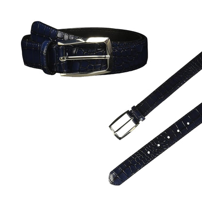 Stacy Adams Leather Dress Belt for Dickinson Oxford, Suits, Pants, Classic, Formal, Business, Work, Smooth Edge, Croco, Ozzie Croc Black, 36