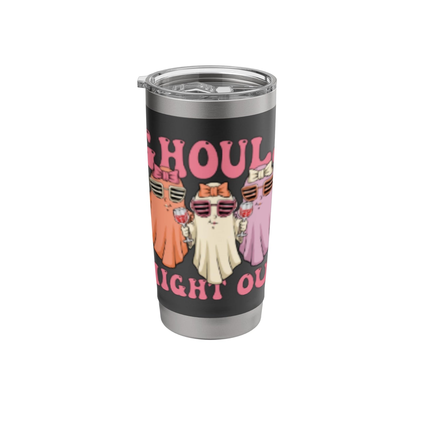 Ghouls Night Out Spooky Women Halloween Party Wine Ghosts Stainless Steel Insulated Tumbler