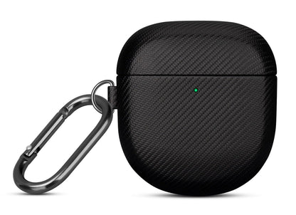 LOPIE Handmade Case for Bose QuietComfort Ultra 2 Earbuds 2025 / Quiet Comfort Ultra Earbuds/QuietComfort Earbud II, Synthetic Leather, Protective Hard Shell Cover with Clip & Cleaner Kit - Black