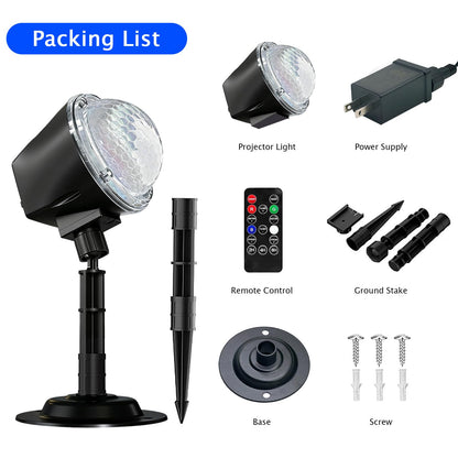 Christmas Ocean Wave Projector Light Outdoor，Halloween Water Effect Lamp