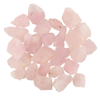 GEMKORA Wholesale 50 carats Raw Pink Morganite Rough Gemstone, Natural Crystals, Healing Stones, Bulk Lot, Jewelry Making Supply, 10 to 15mm [8 to 10pcs]