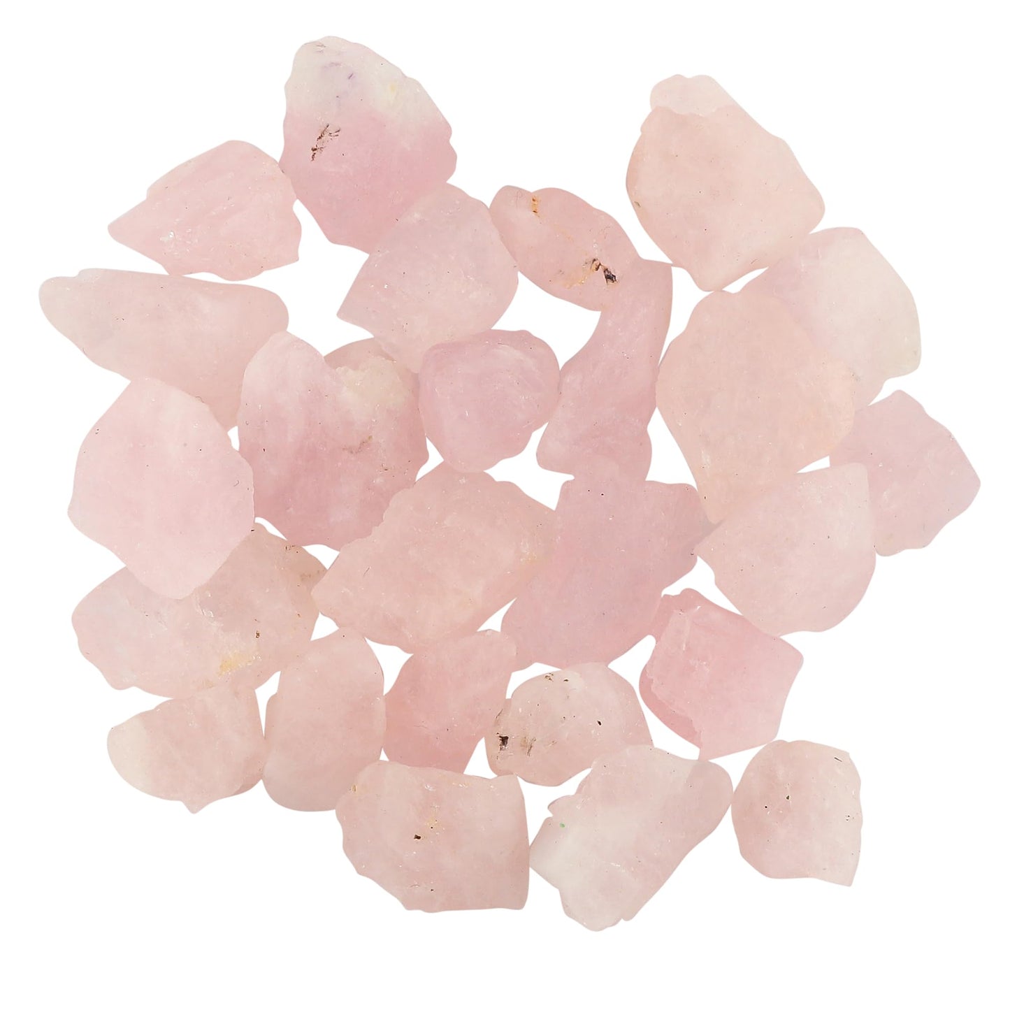GEMKORA Wholesale 100 carats Raw Pink Morganite Rough Gemstone, Natural Crystals, Healing Stones, Bulk Lot, Jewelry Making Supply, 15 to 20mm [10 to 12pcs]